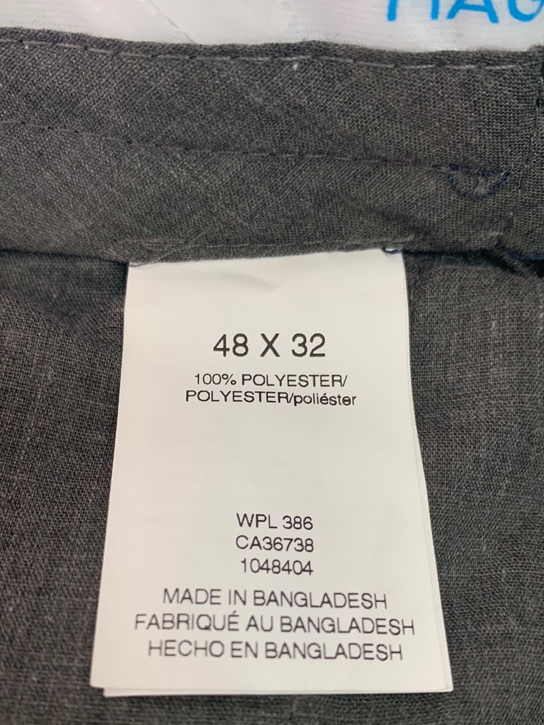NWT - HAGGAR navy Cool 18 Pro Flat Front Classic Fit Golf Pants - 48x32