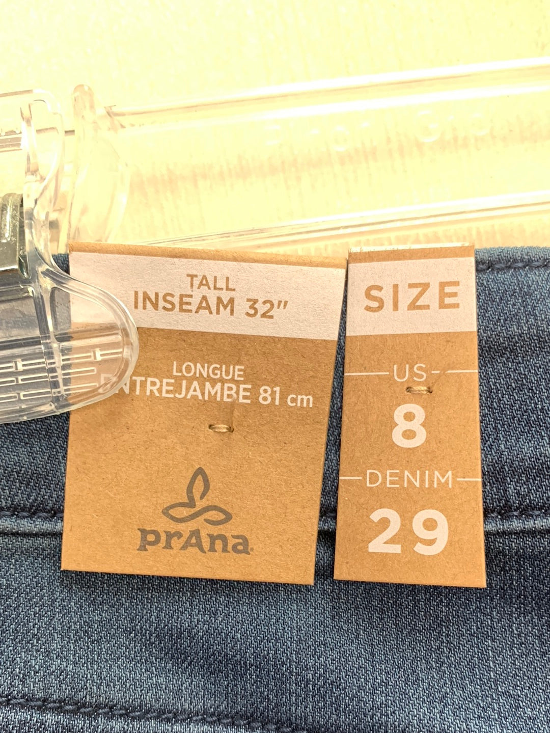 NWT - PRANA indigo High Rise Skinny Oday Jeans - 8 Tall / 29x32