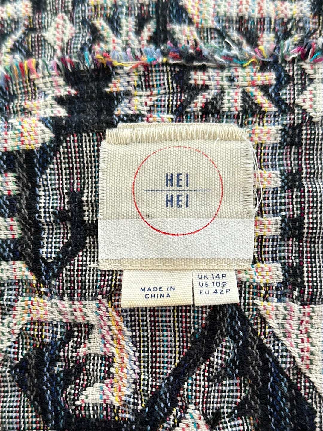 HEI HEI ANTHROPOLOGIE multi Tinsley Faifo Textured Jacquard Jacket - 10P