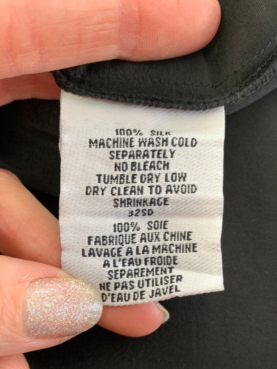 EILEEN FISHER black Washable 100% Silk Dress Pants - 1X