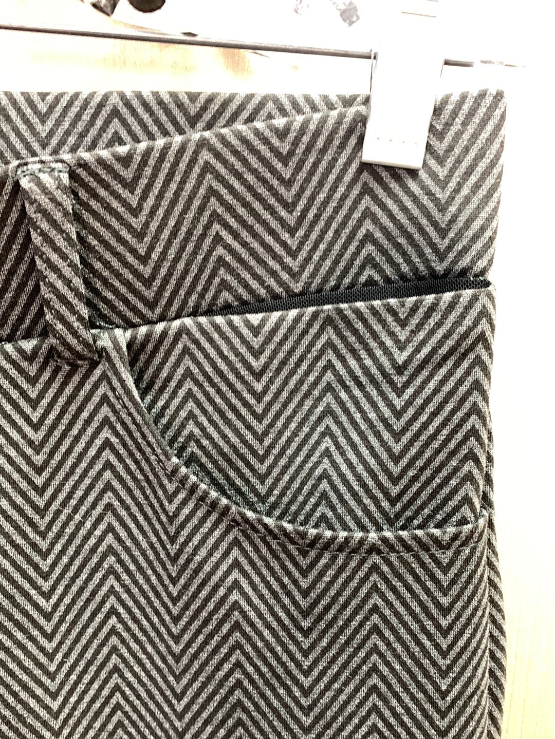 NIP - BETABRAND black Chevron Straight 7-Pocket Dress Yoga Pants - M