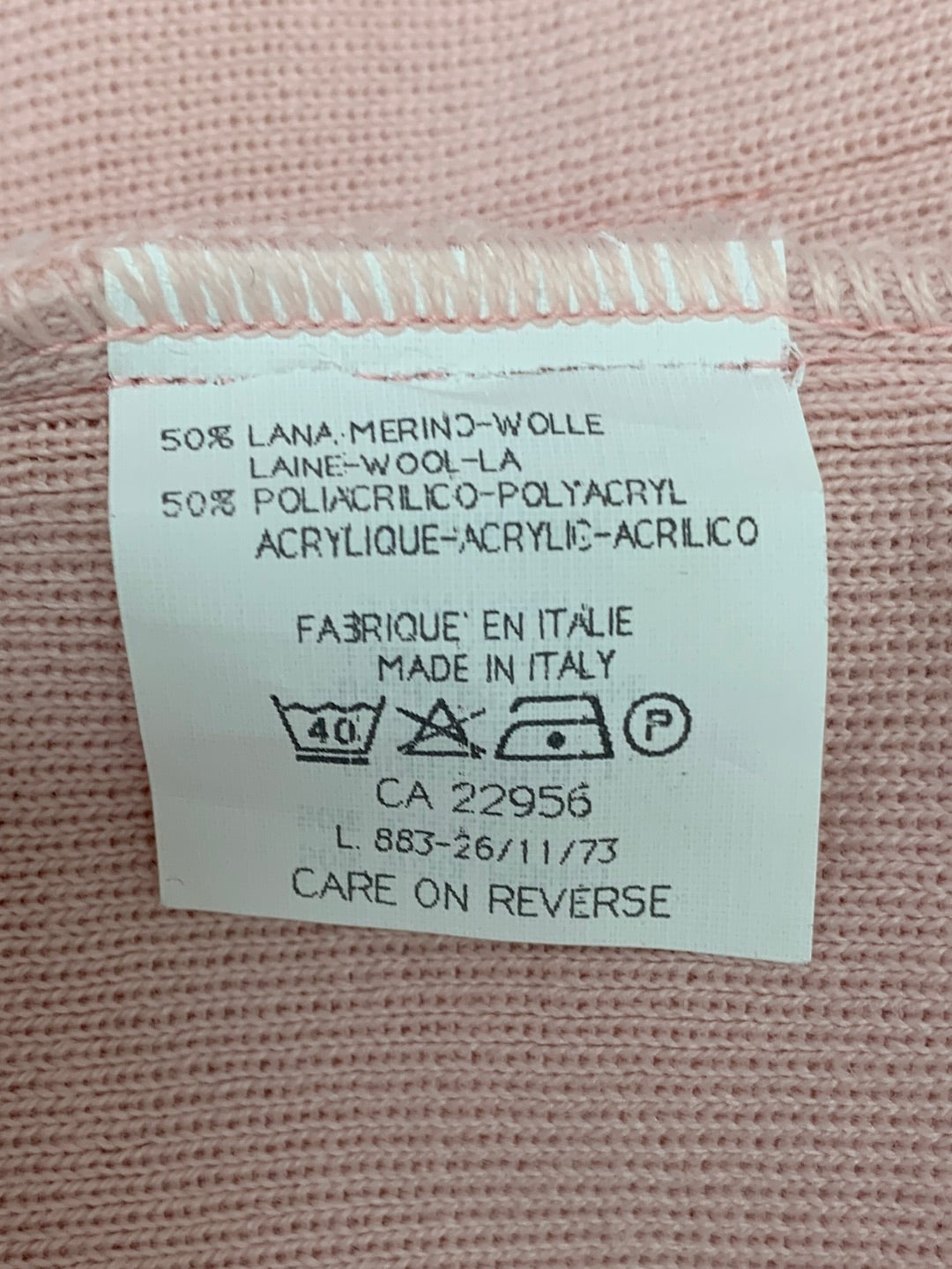 NWT - GISPA pink Wool Blend Pockets Open Cardigan - Large