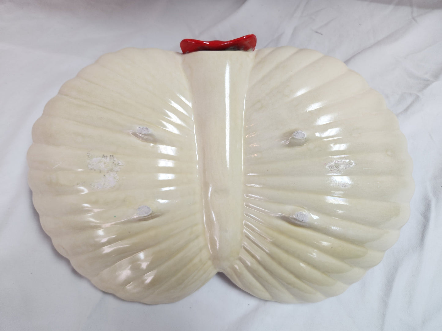 Mid-20th Century Ceramic Divided Lobster Serving Tray by Holland Mold