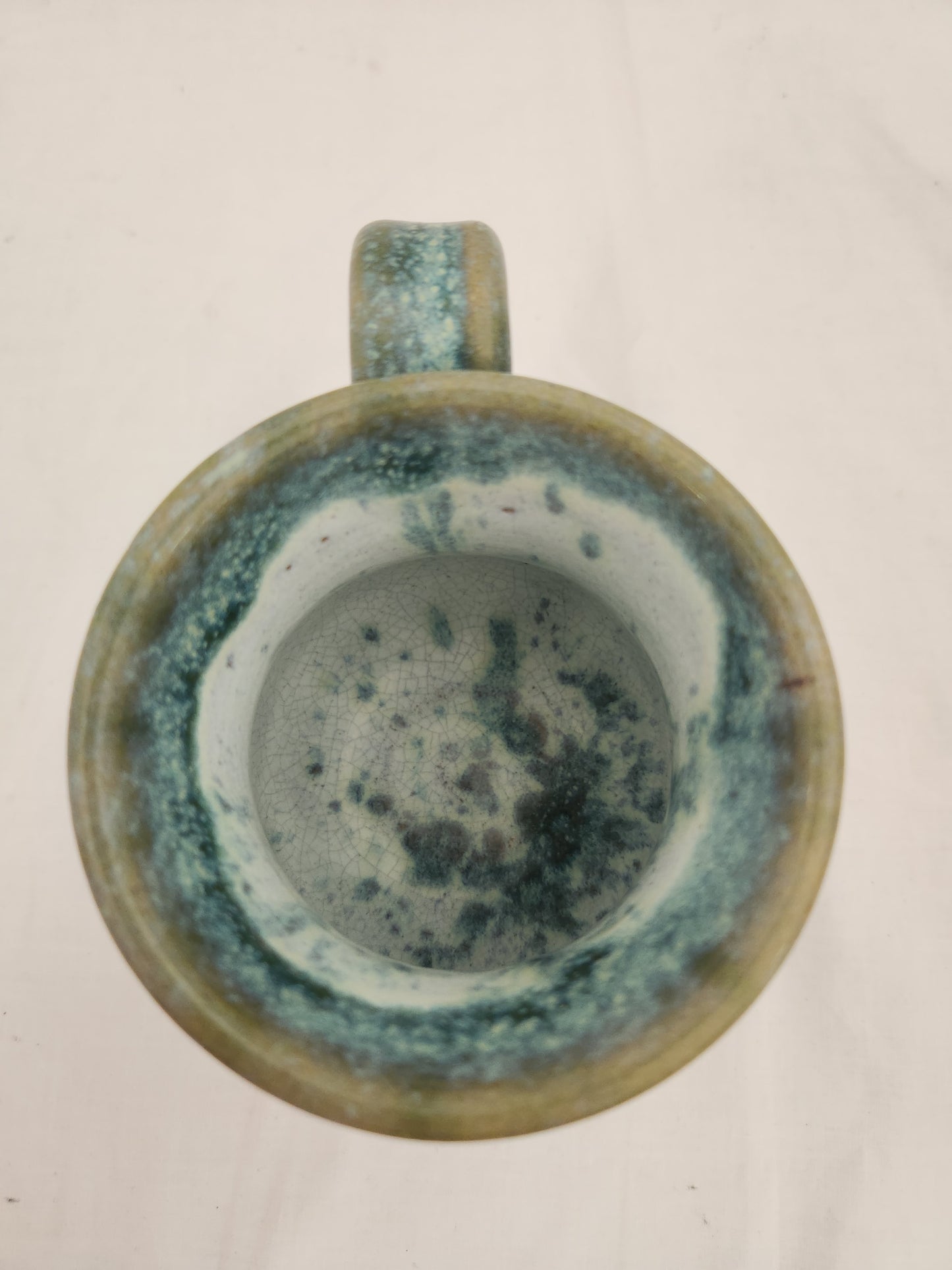 Amazing ~ Seagrove Potluck Pottery Mug signed Laura Teague Moore 1989