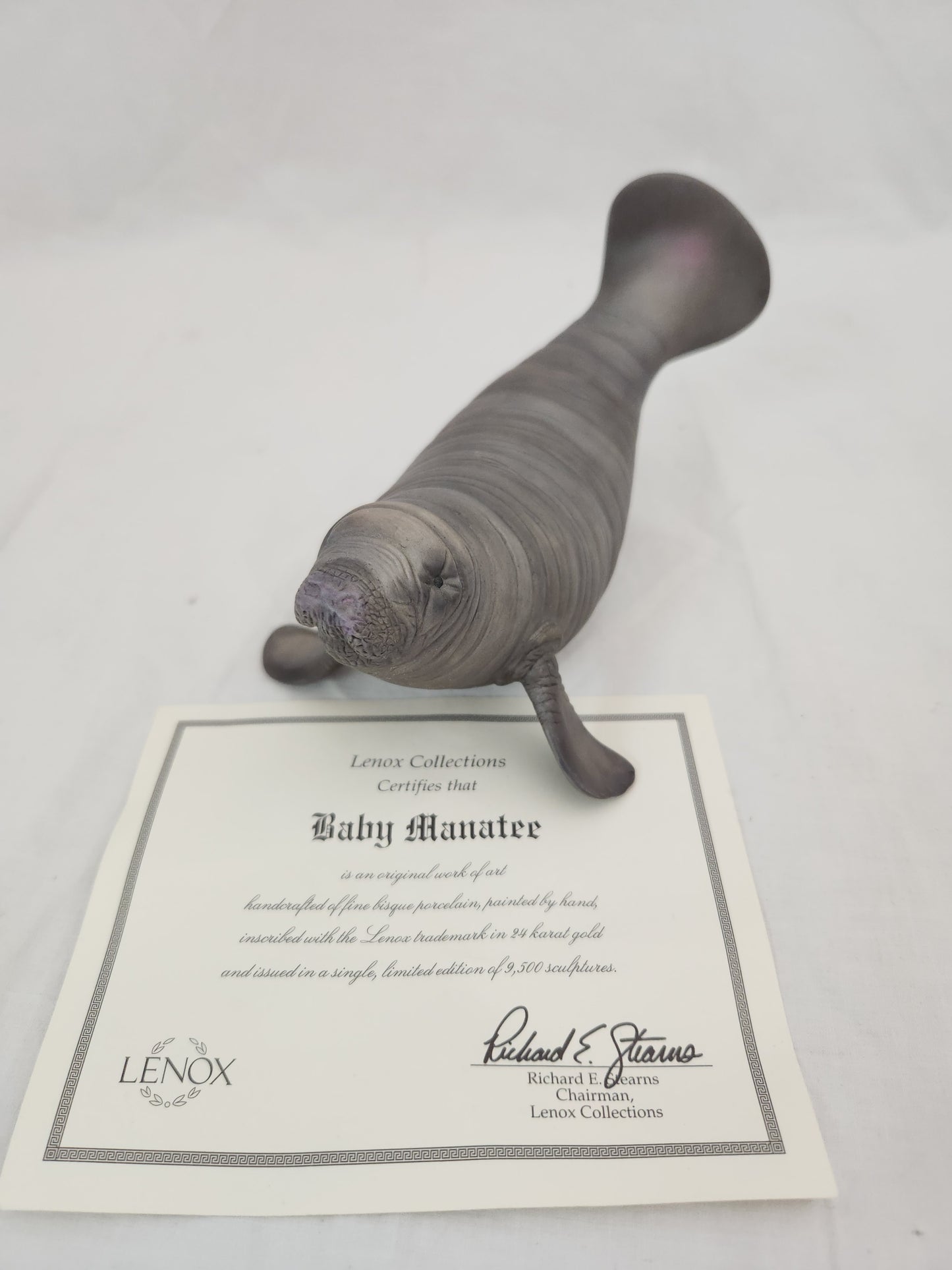 Rare - Vintage 1995 Lenox Endangered Baby Animal "Manatee" - No Box