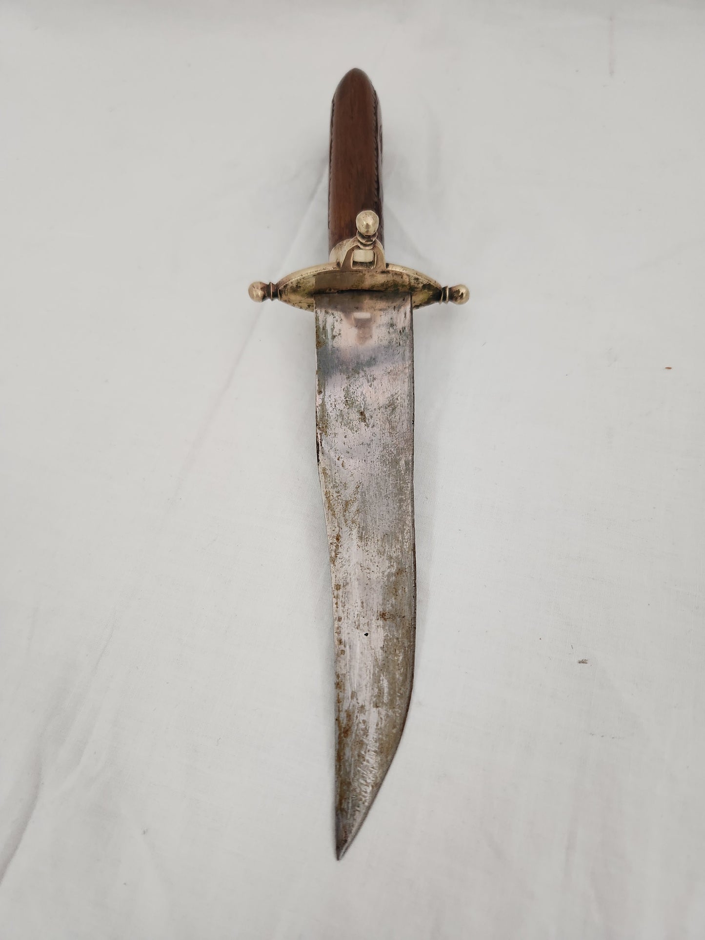 VTG - Indian Knife & Fork Carving Set w/Wood & Brass Case