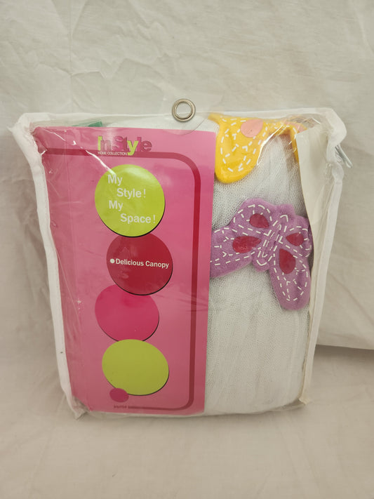 NIP - Girl's Butterfly Bed Canopy by In Style Home Collection