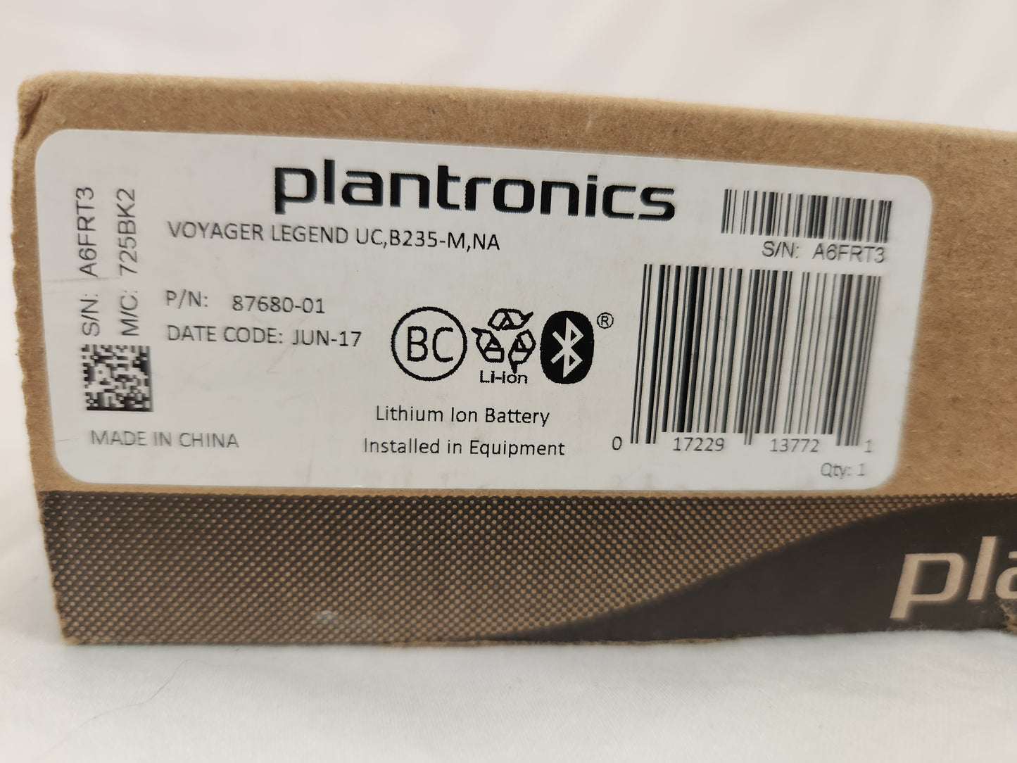 Plantronics Voyager Legend UC B235-M USB Bluetooth Headset - Black (87670-01)