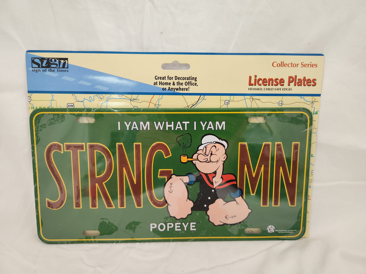 NEW- Popeye STRNG MN License Plate