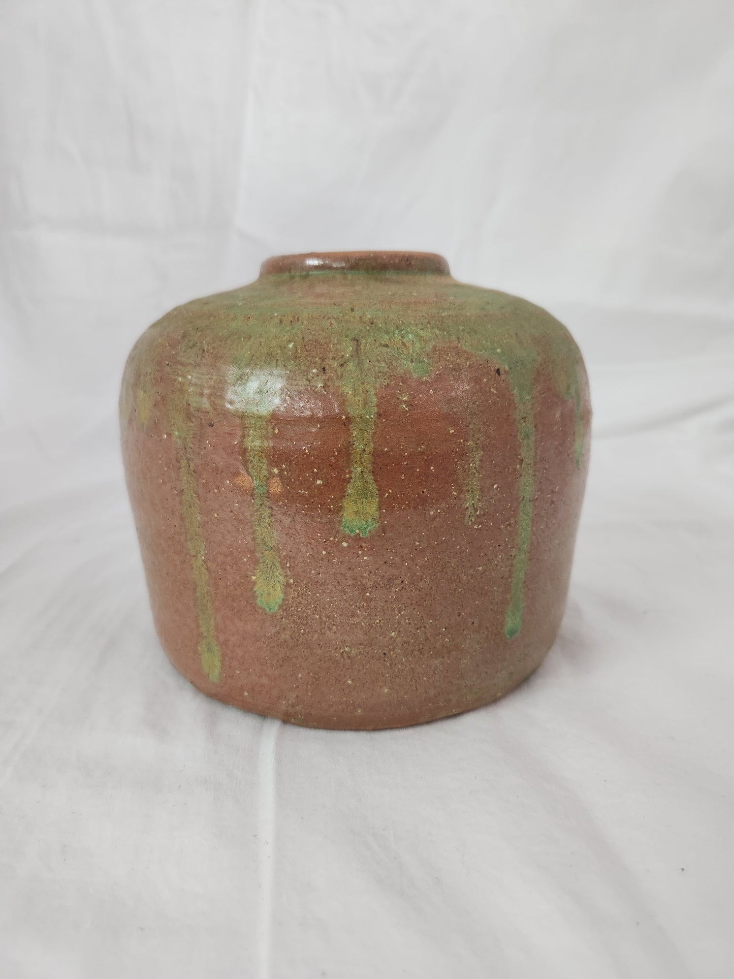 Seagrove Pottery Brown/Green Vase