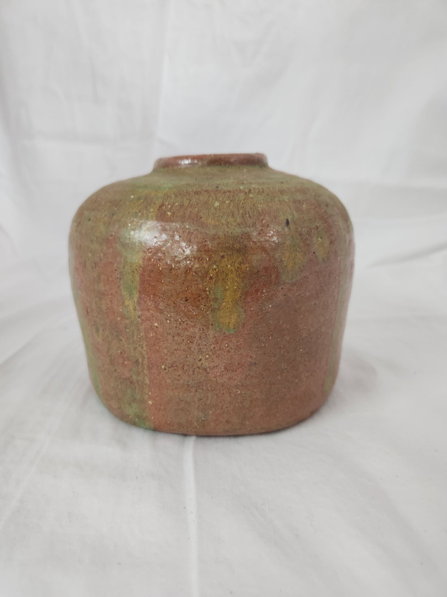 Seagrove Pottery Brown/Green Vase