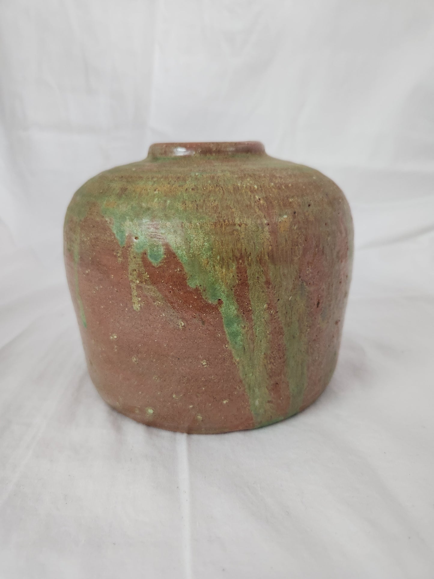 Seagrove Pottery Brown/Green Vase