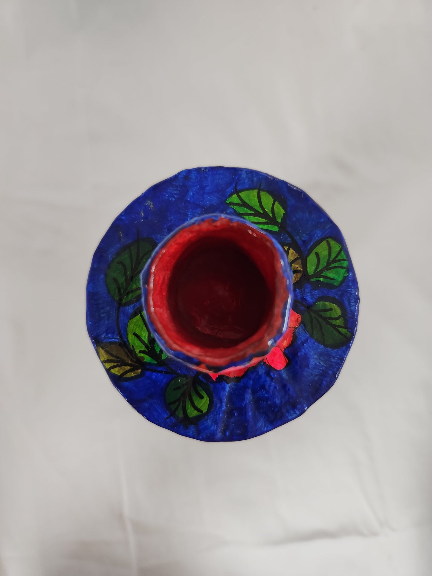 VTG - 1960's Abelardo Ruiz Papier Mache Mexican Folk Art Candle Holder
