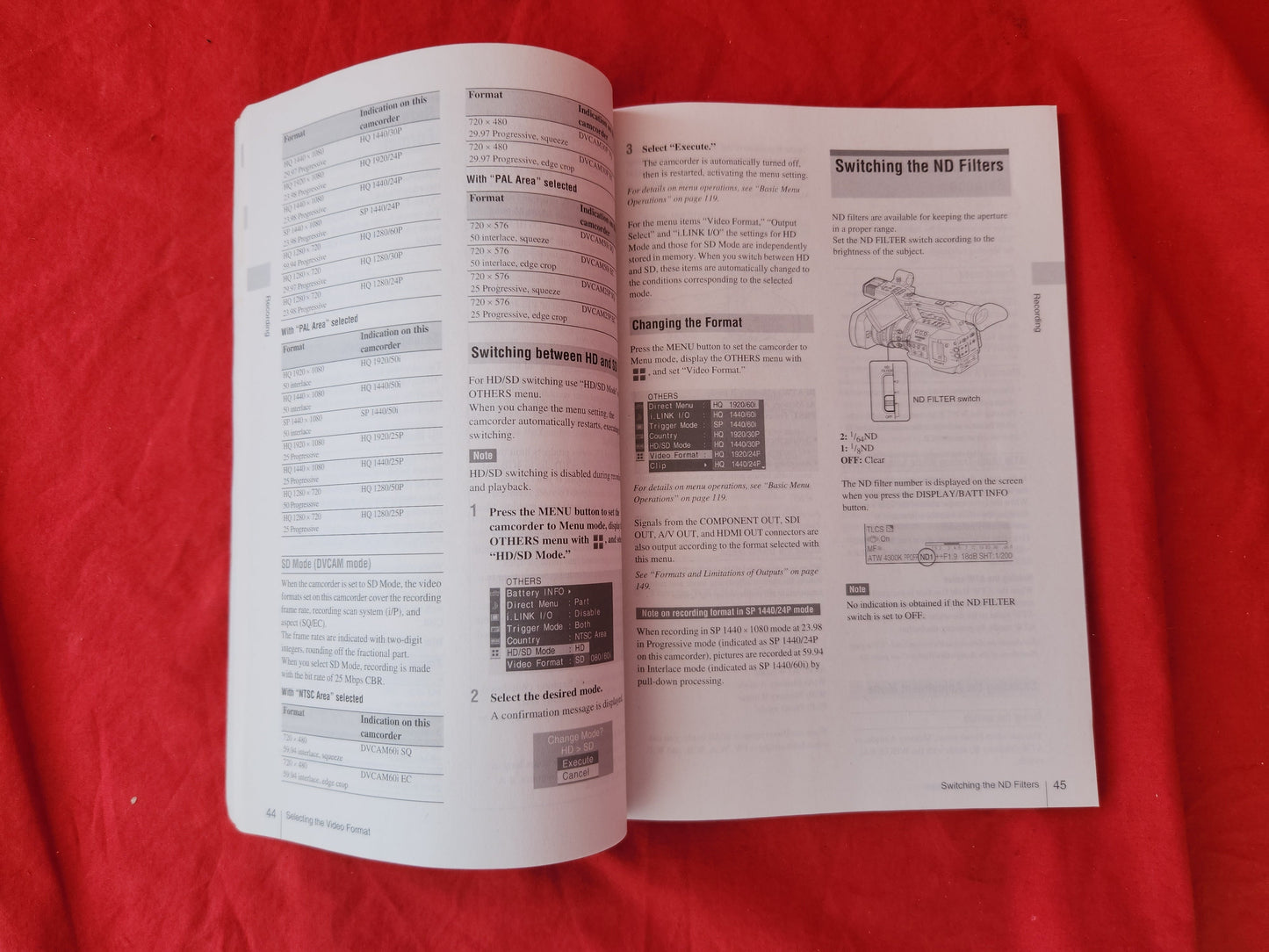Sony Solid-State Memory Camcorder PMW-EX1R Operation Instructions