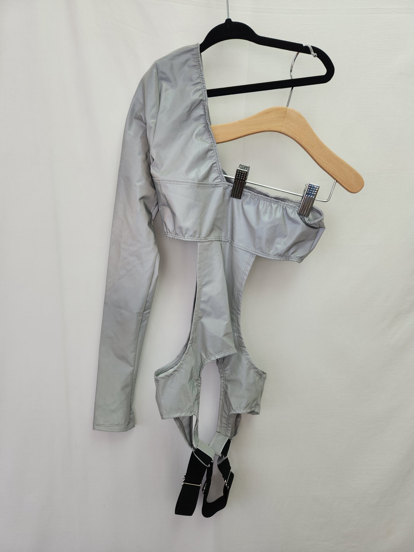 NWT - DOLLS KILL Club EXX Digital Inferno Reflective Bodysuit - Size: XS