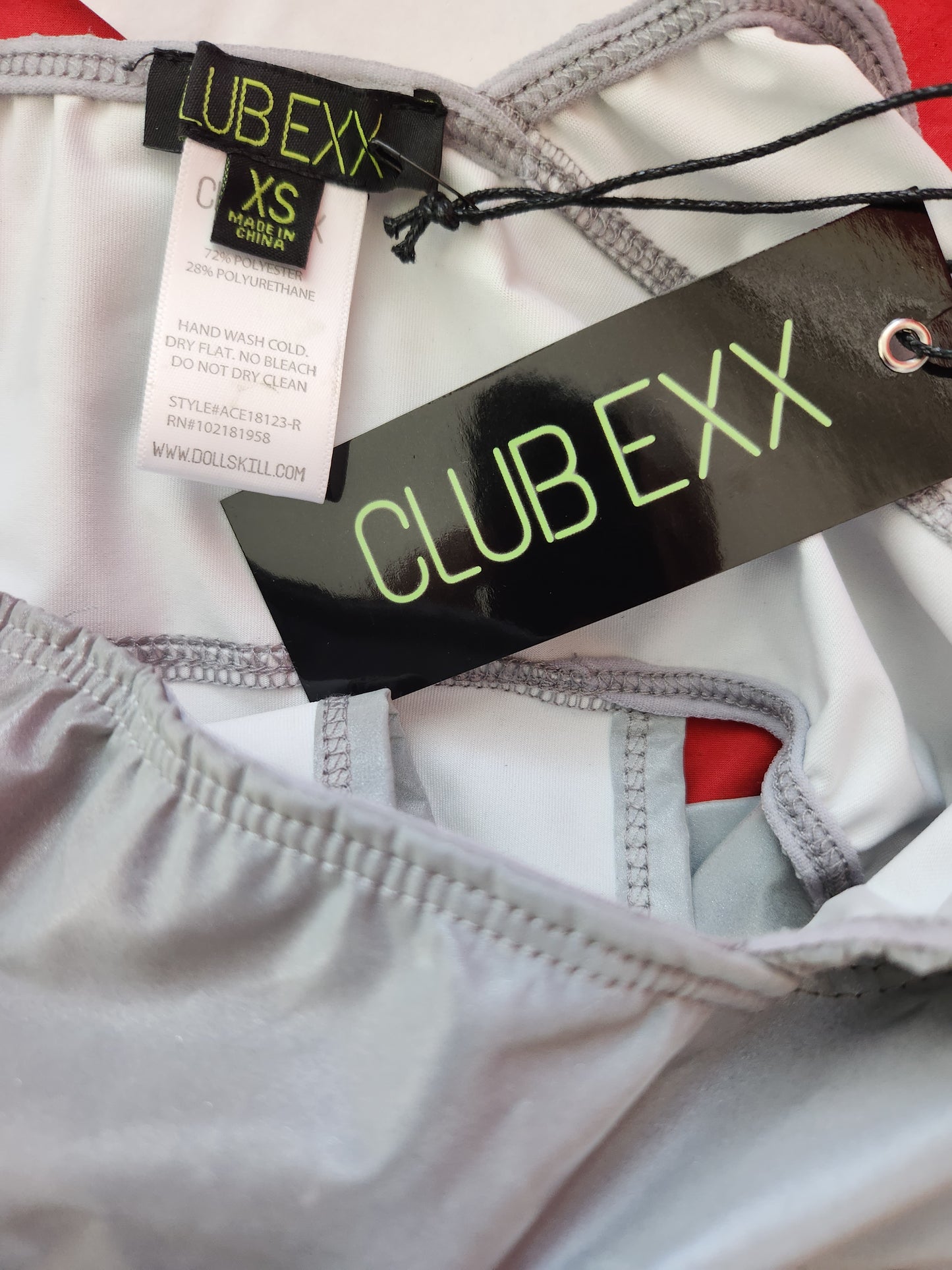 NWT - DOLLS KILL Club EXX Digital Inferno Reflective Bodysuit - Size: XS