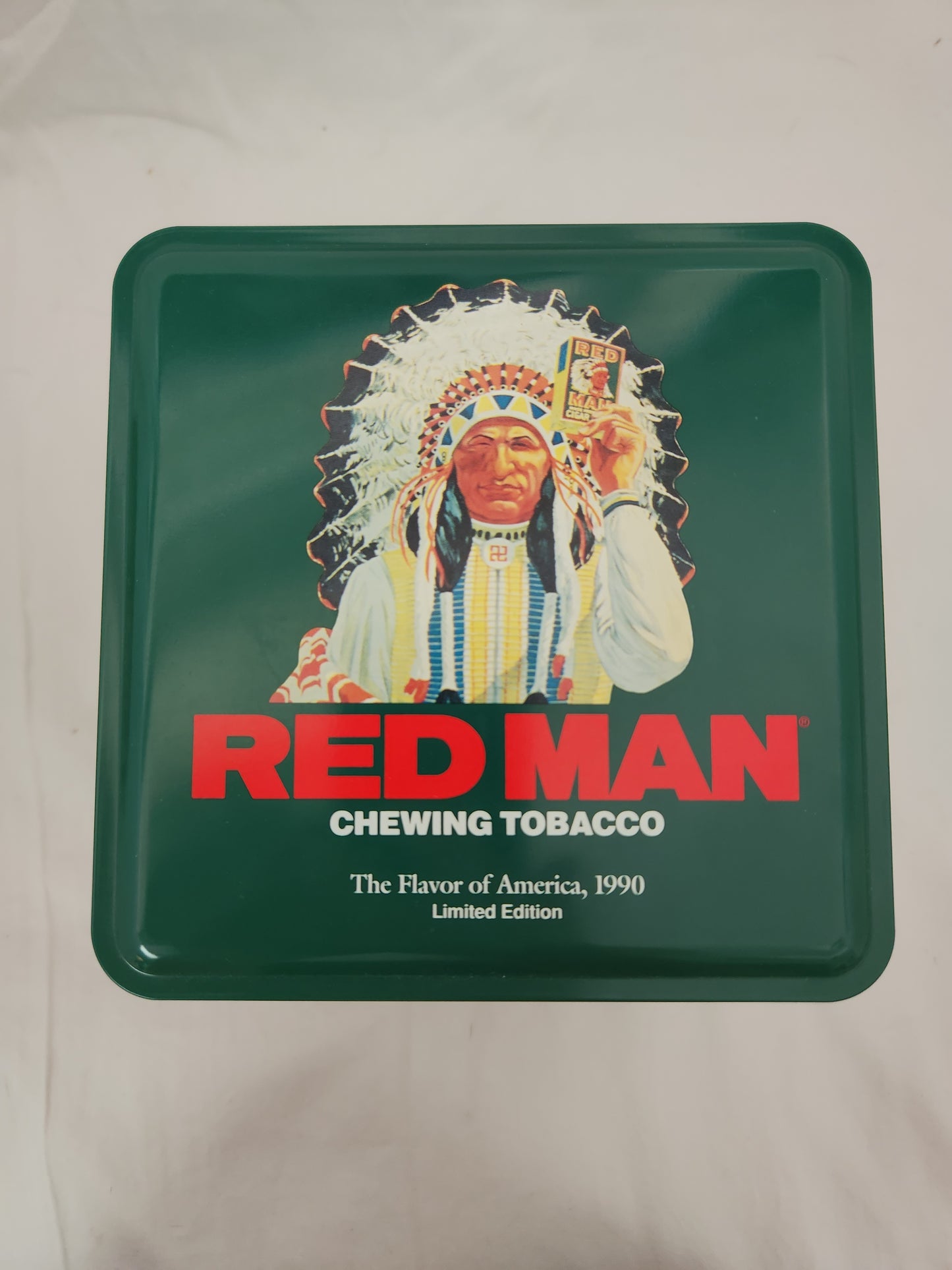 VTG - 1990's Limited Edition Red Man Chewing Tobacco Tin (Empty Tin)