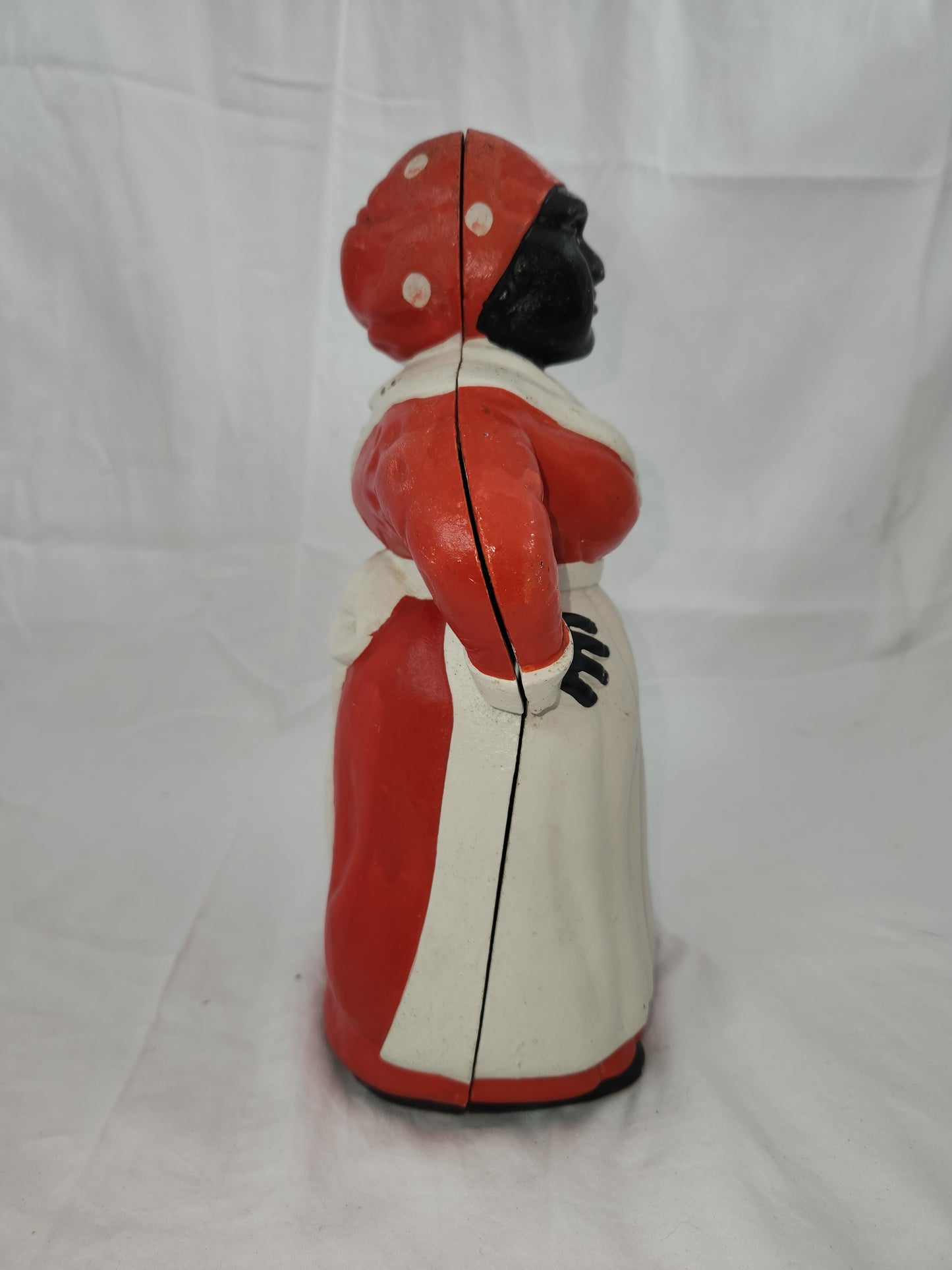 VTG - Americana 11" Cast Iron Woman Bank