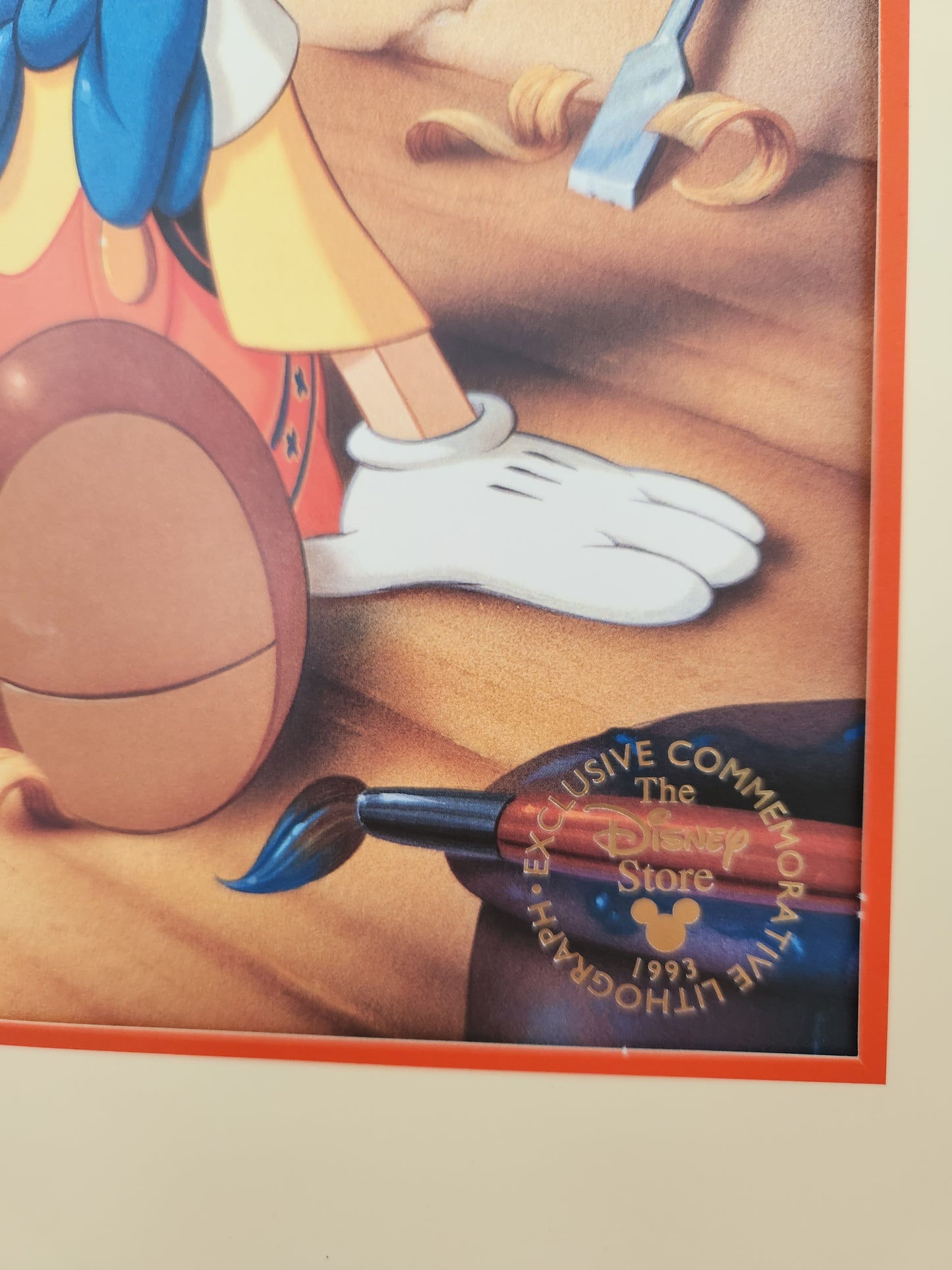 Pinnochio - 1993 Walt Disney Exclusive Commemorative Lithograph Print