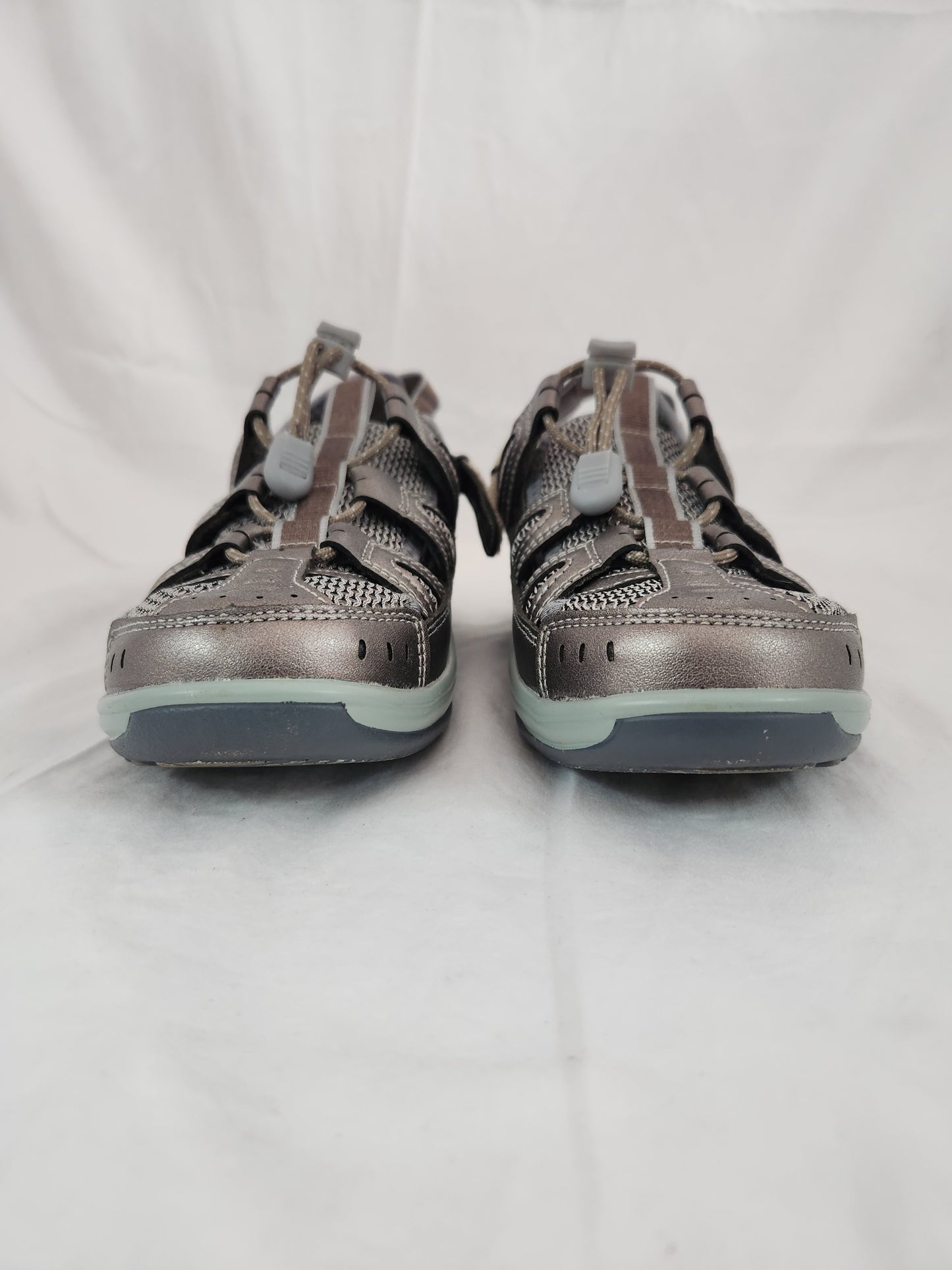 Orthofeet Verona 997 Women's Pewter Fisherman Sandals - Size: 6 wide(D)