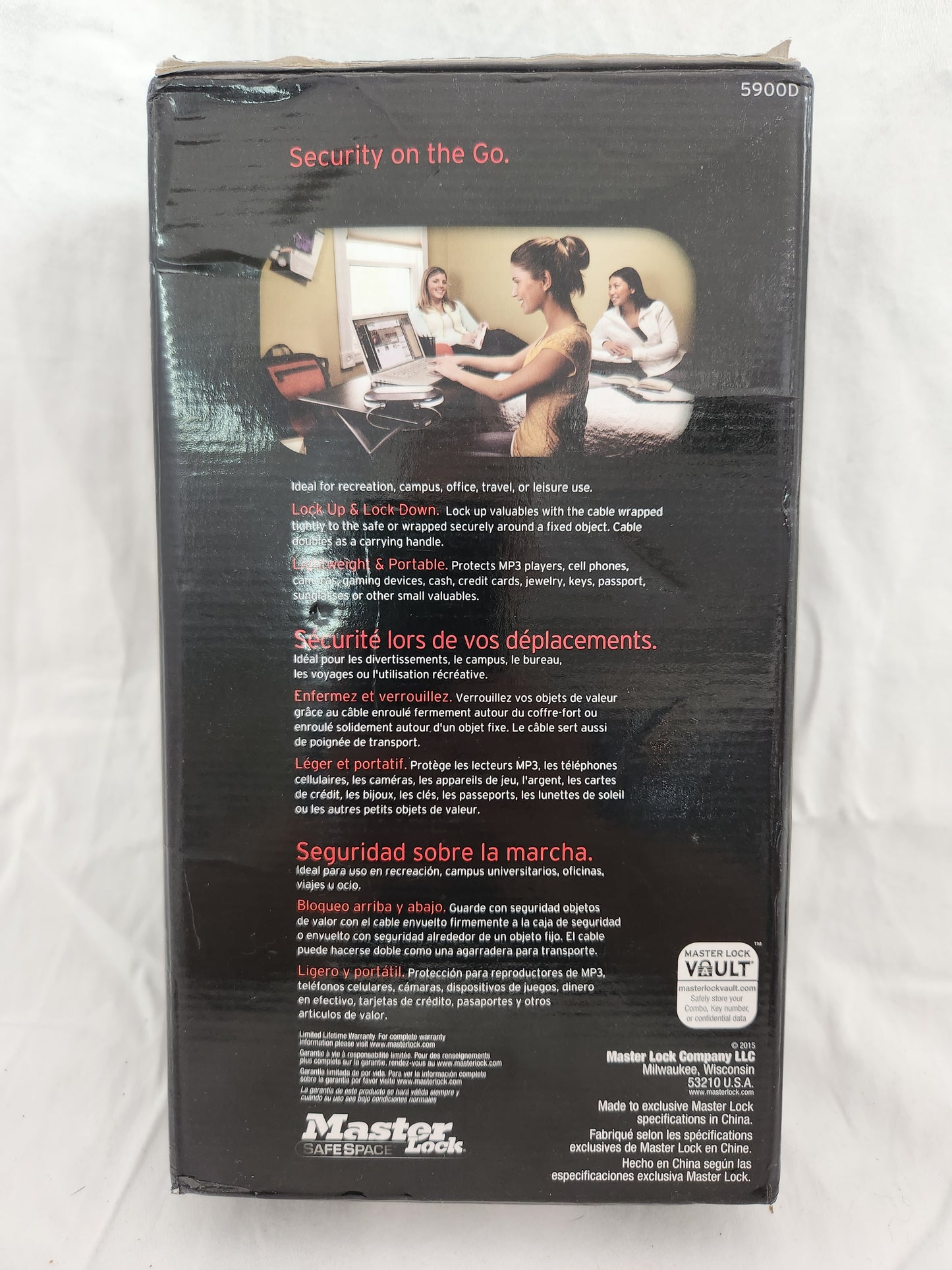 NIB - Master Lock SafeSpace Portable Lock Box #5900D