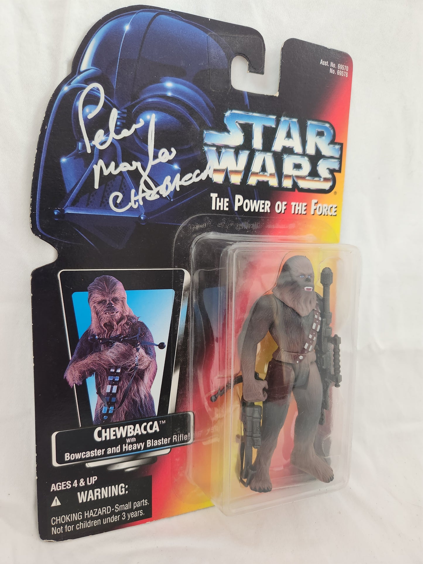 NIB - 1995 Star Wars Peter Mayhew Signed Chewbacca Figurine