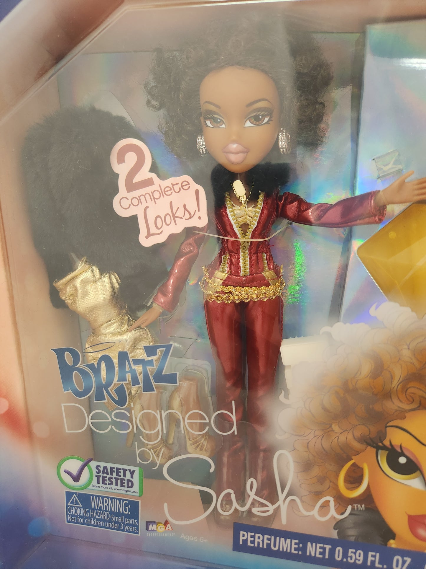 NIB - Bratz Designed by Sasha Fashion & Fragrance Doll (2008)