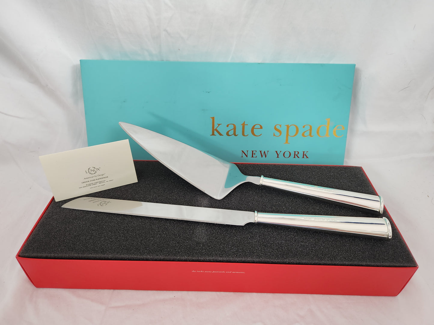 Kate Spade - Lenox Darling Point 2 Piece Silver-plate Dessert Set - 13.3”
