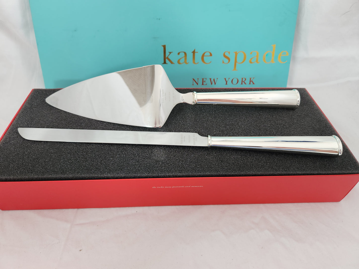 Kate Spade - Lenox Darling Point 2 Piece Silver-plate Dessert Set - 13.3”