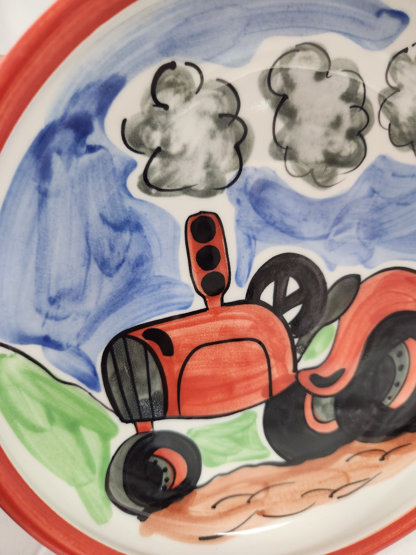 Temuka Pottery Tractor Utility Plate
