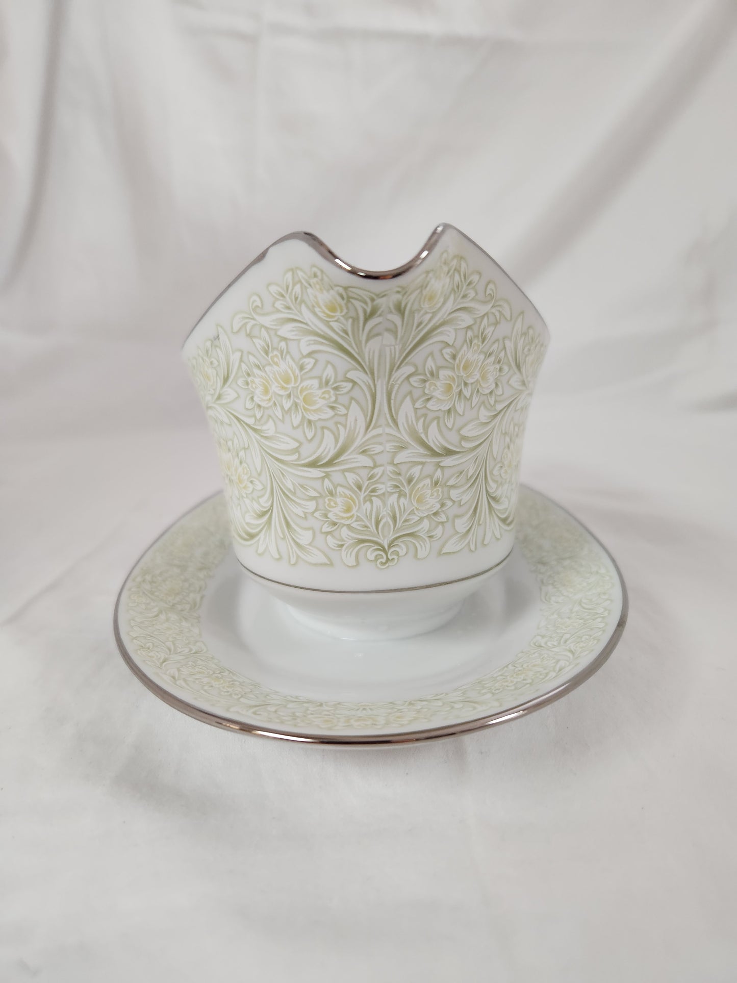 Sango China PHOENICIA Gravy Boat with Attached Underplate #3765
