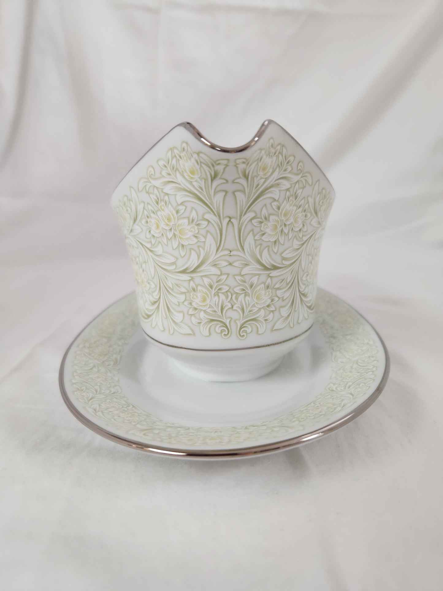 Sango China PHOENICIA Gravy Boat with Attached Underplate #3765