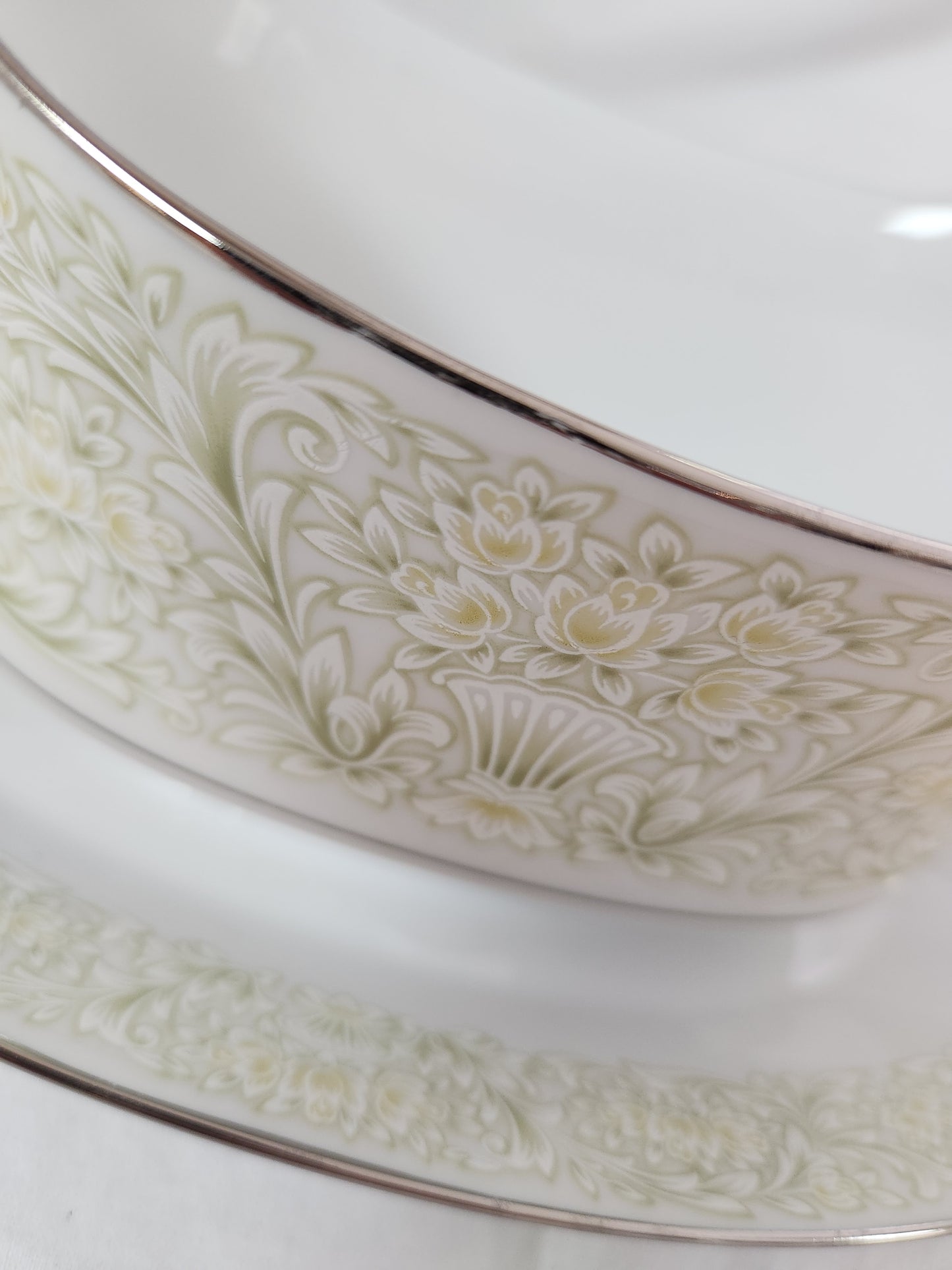 Sango China PHOENICIA Gravy Boat with Attached Underplate #3765