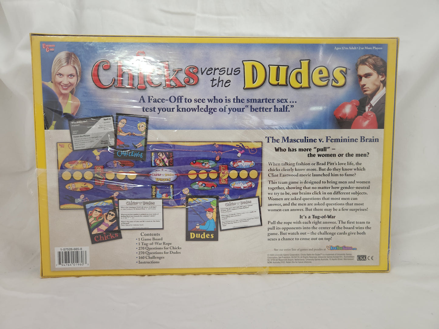 Chicks Battle the Dudes Board Game by University Games