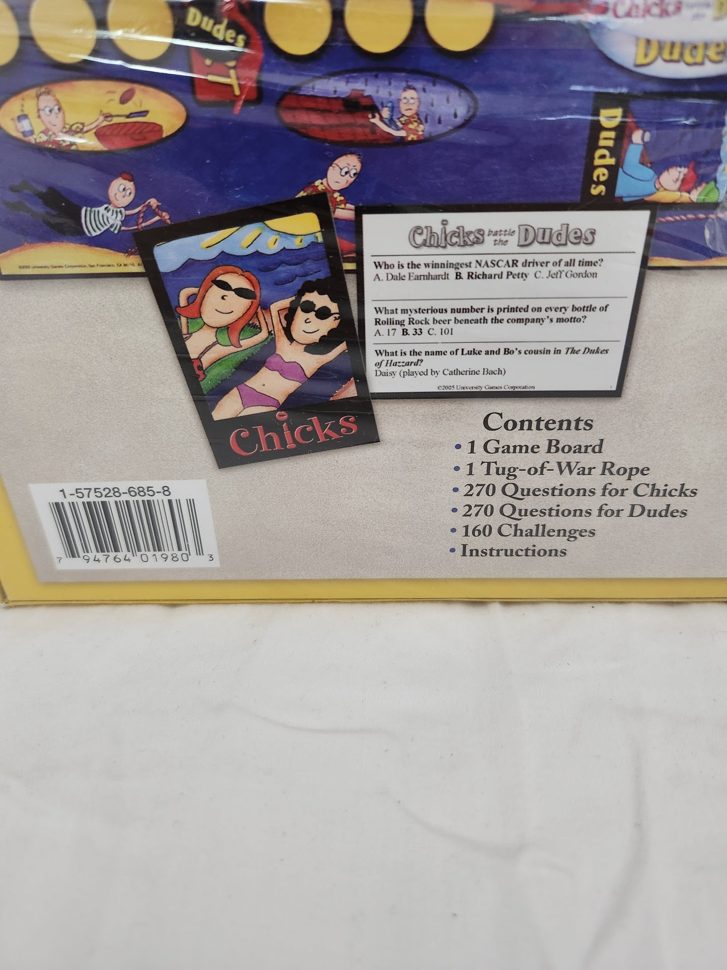 Chicks Battle the Dudes Board Game by University Games