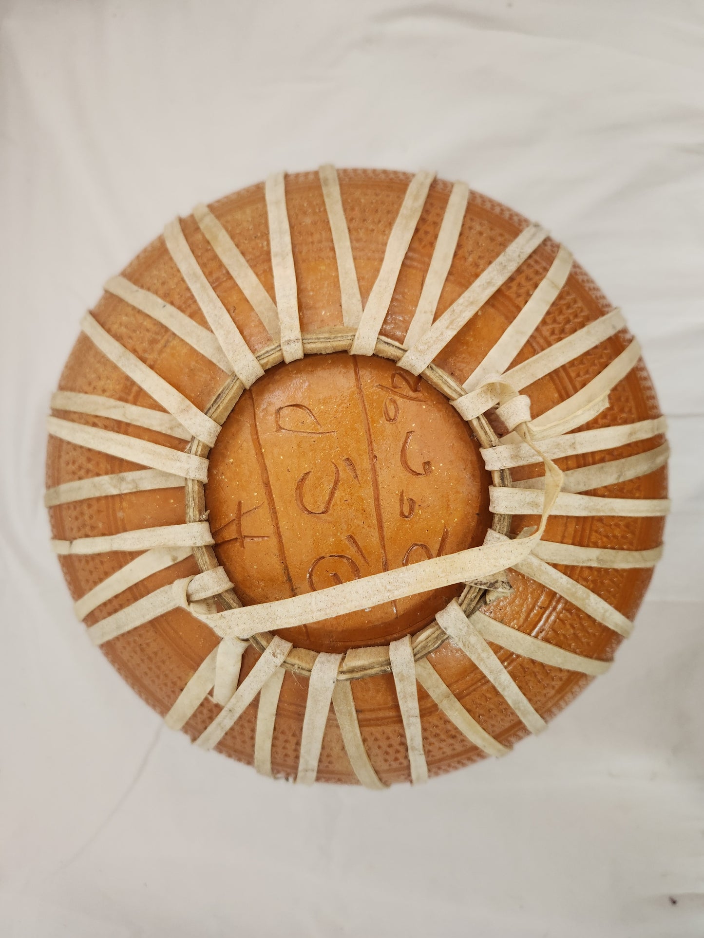 Handmade 9-1/2" Ceramic Baul Drum