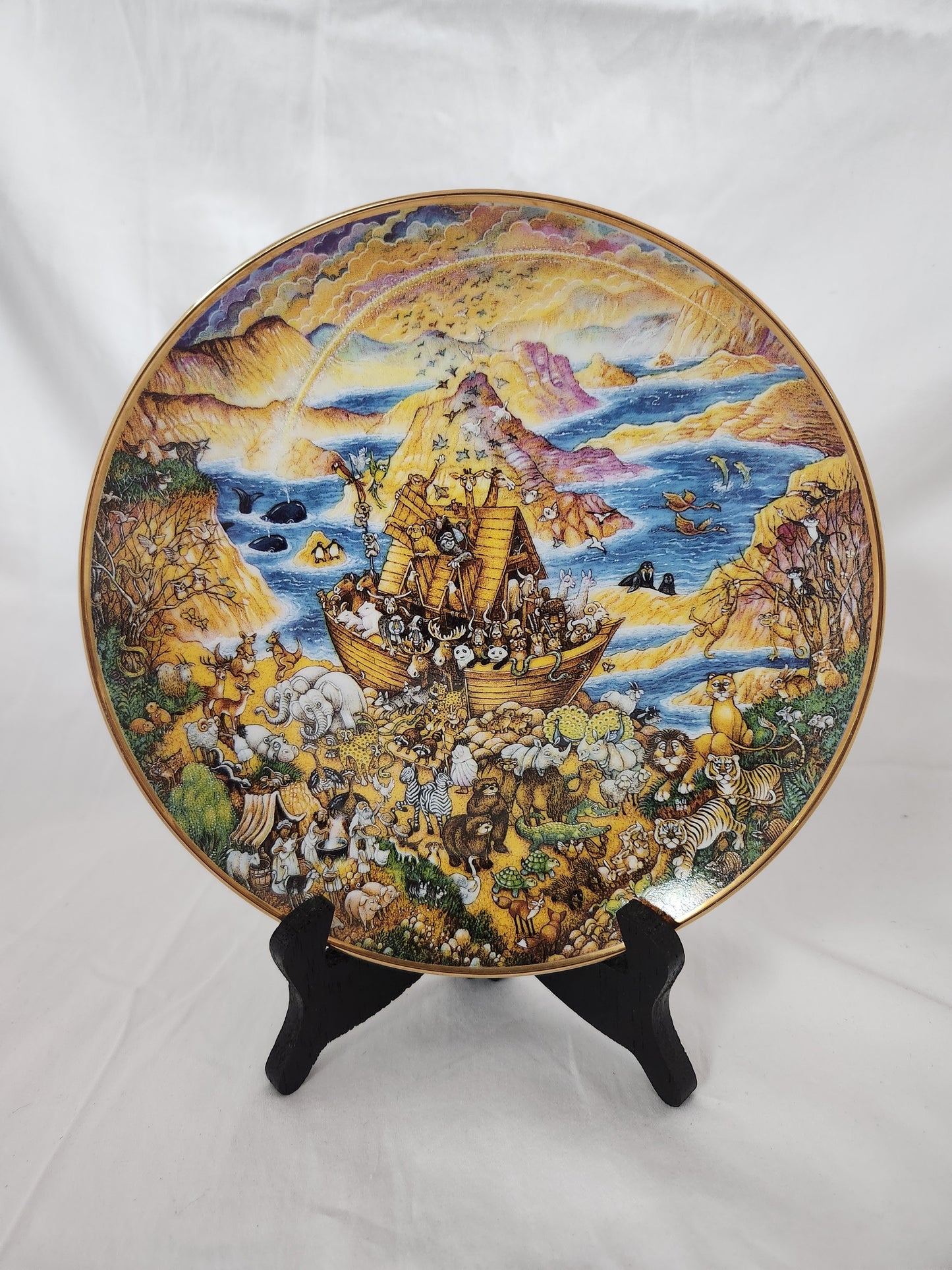 1991- limited Edition "Two by Two" Decorative Plate by Bill Bell - Plate #R2544