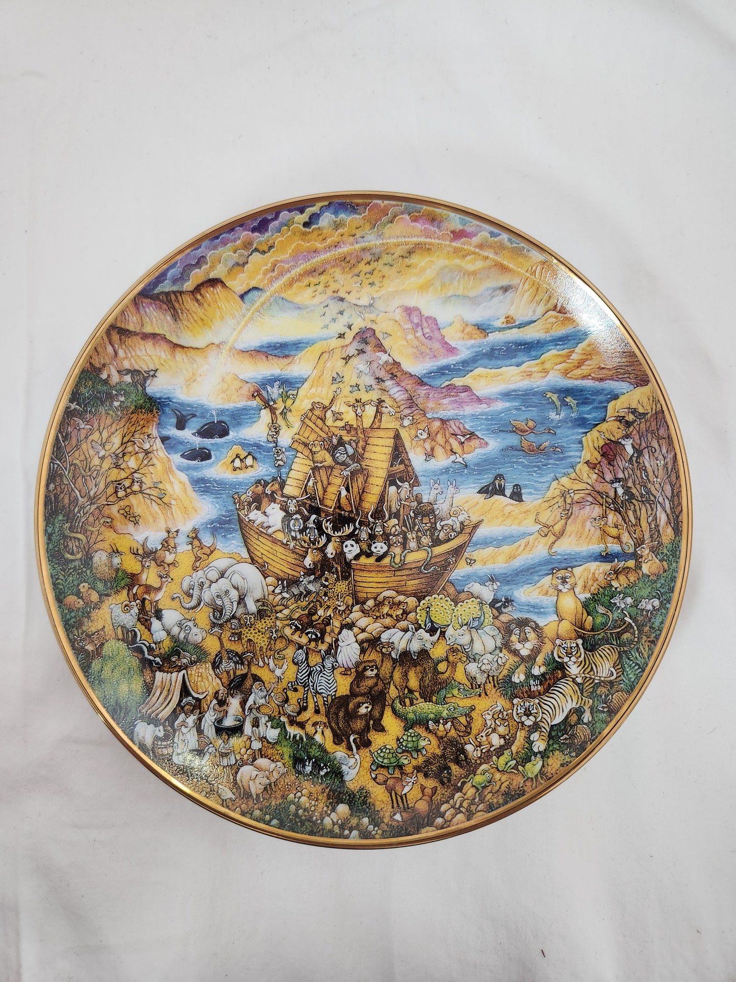 1991- limited Edition "Two by Two" Decorative Plate by Bill Bell - Plate #R2544