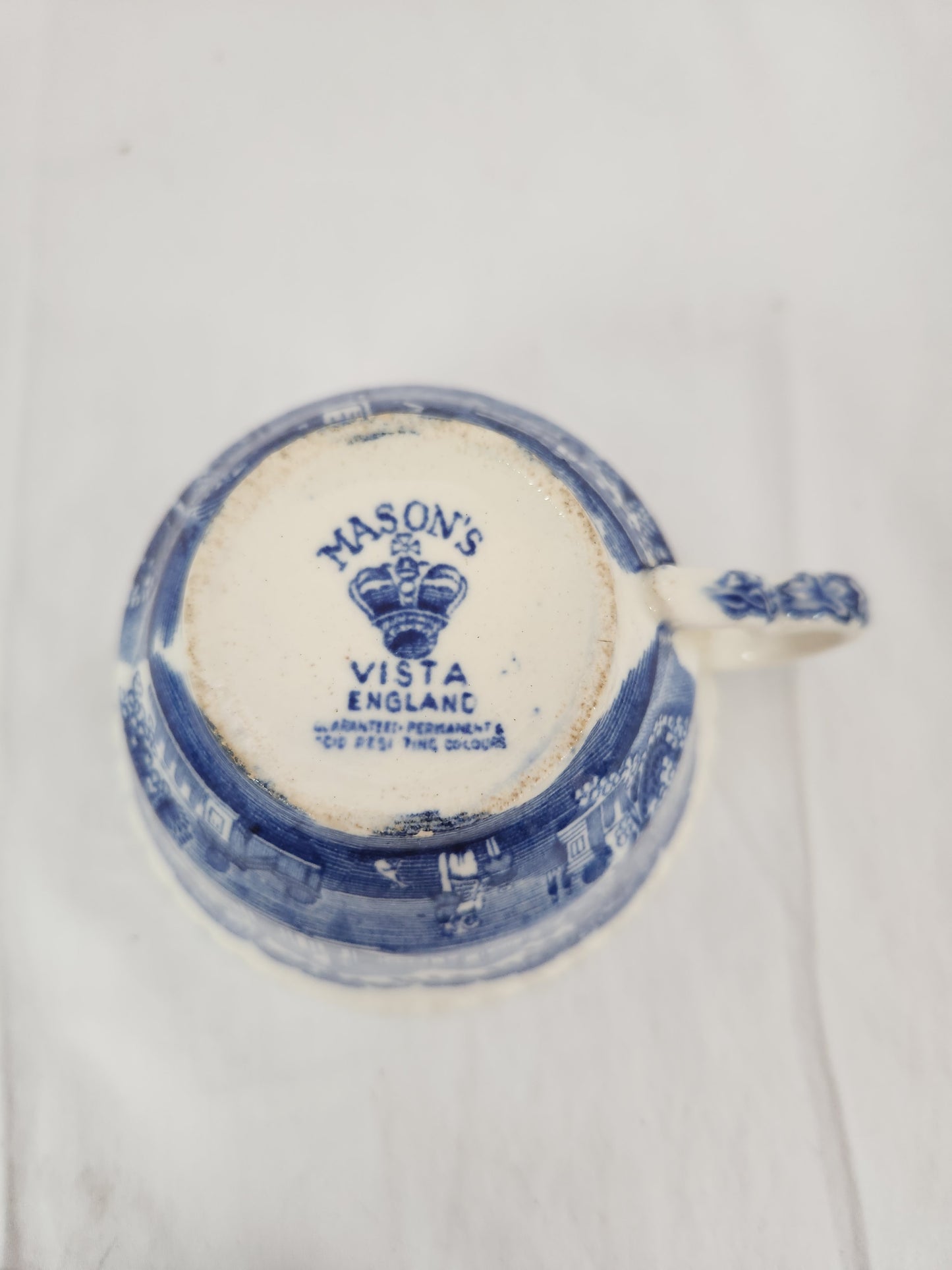 VTG - Mason's Vista Blue Ironstone Teacup