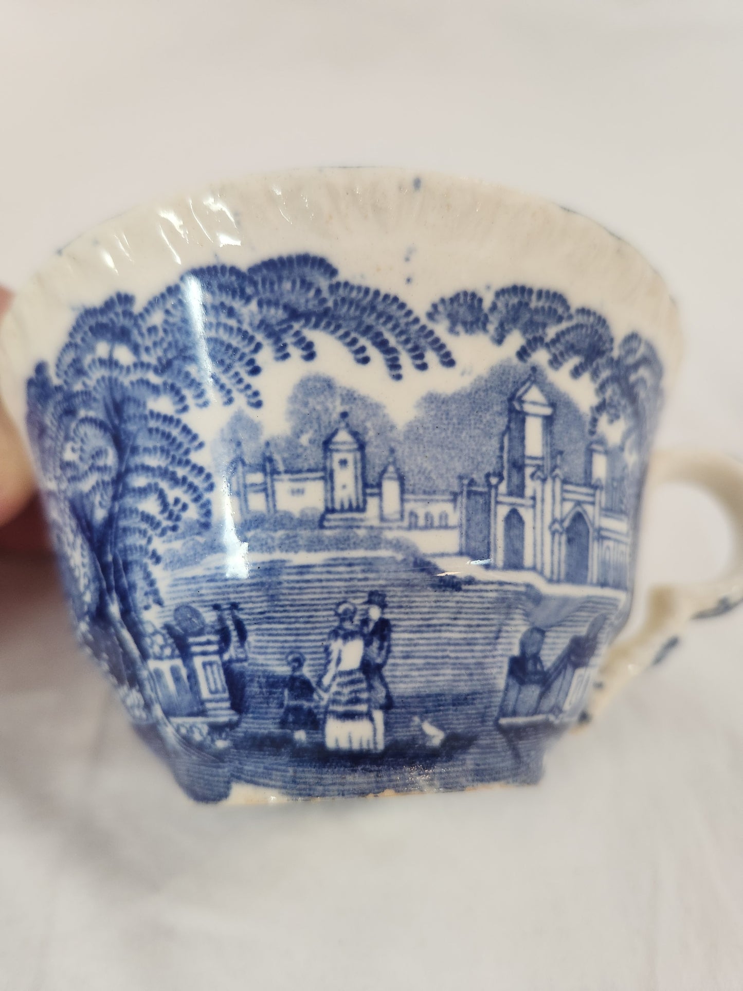 VTG - Mason's Vista Blue Ironstone Teacup