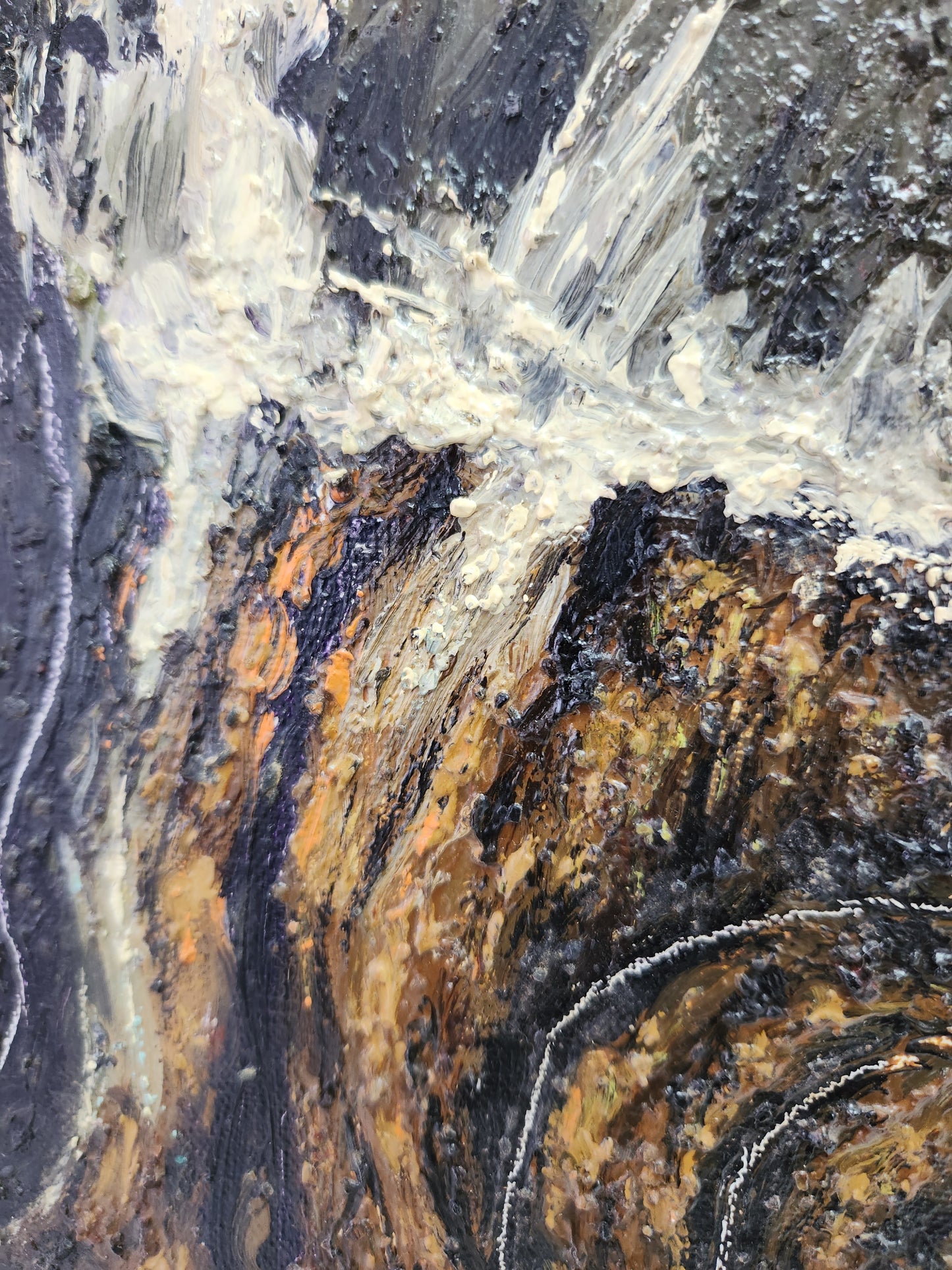 Rare - Nicolai Kuvshinoff "Tree Stump" Oil Painting signed