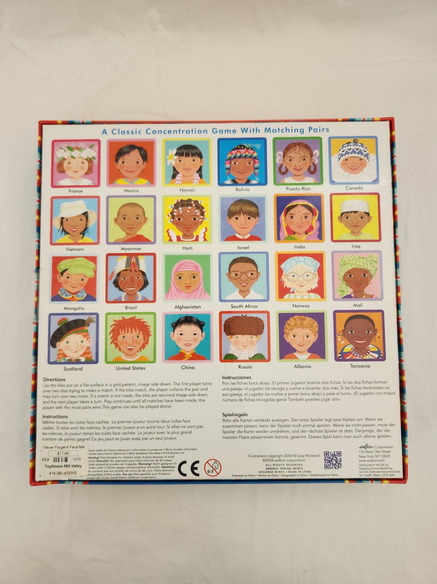 I Never Forget A Face Memory Game by eeBoo