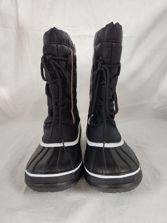 Snow Tec Women's Black Snow-8 Boots with Ear Muffs- Size: 8