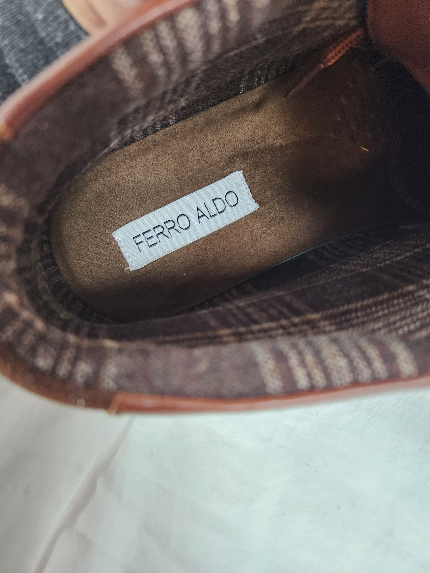Ferro Aldo Houstan Brown Casual Mid-Top Shoes - Size: 8