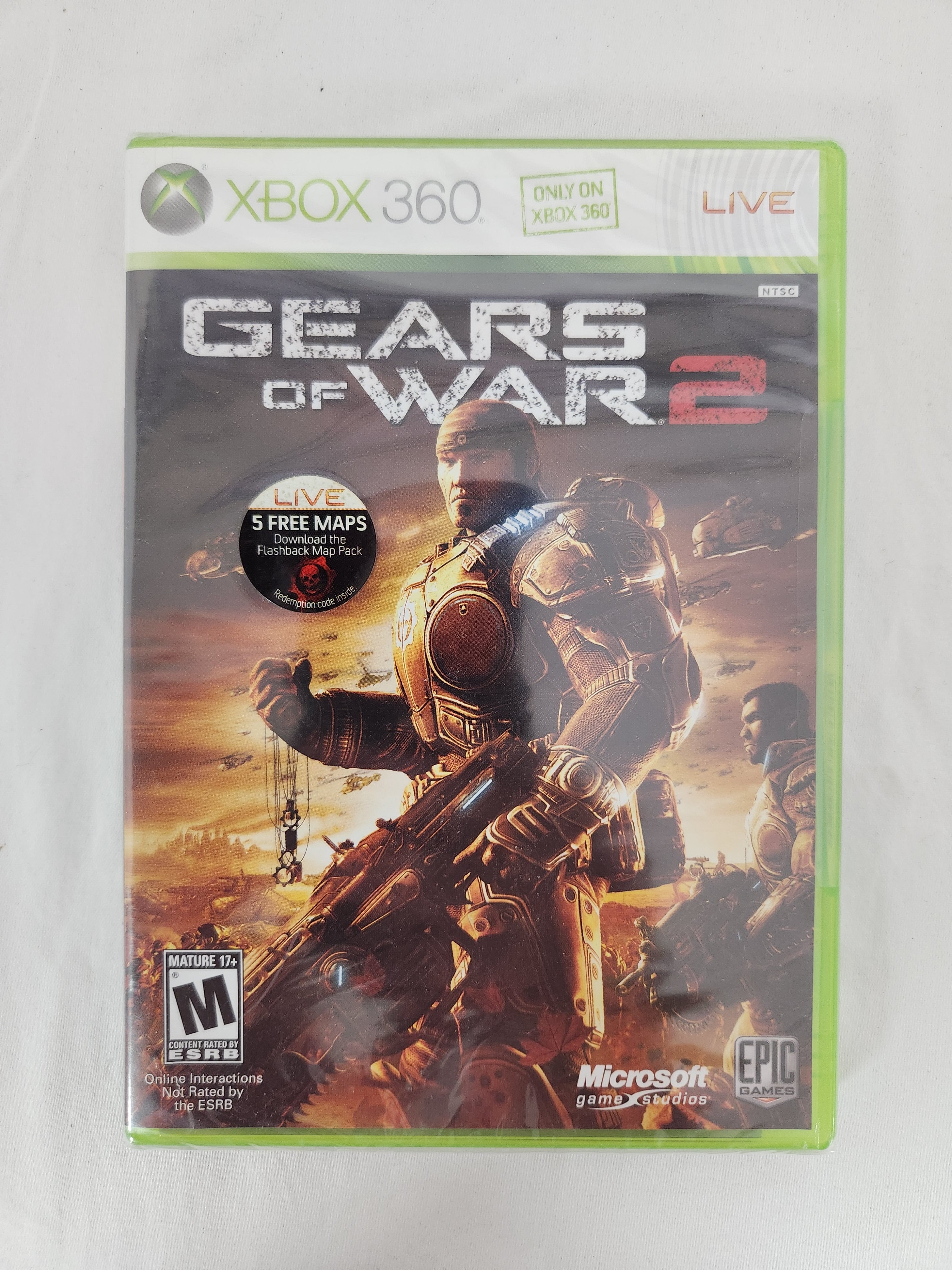 Gears of War 2 Xbox 360 Brand NEW Factory Sealed Do Not Sell Before  11/07/08