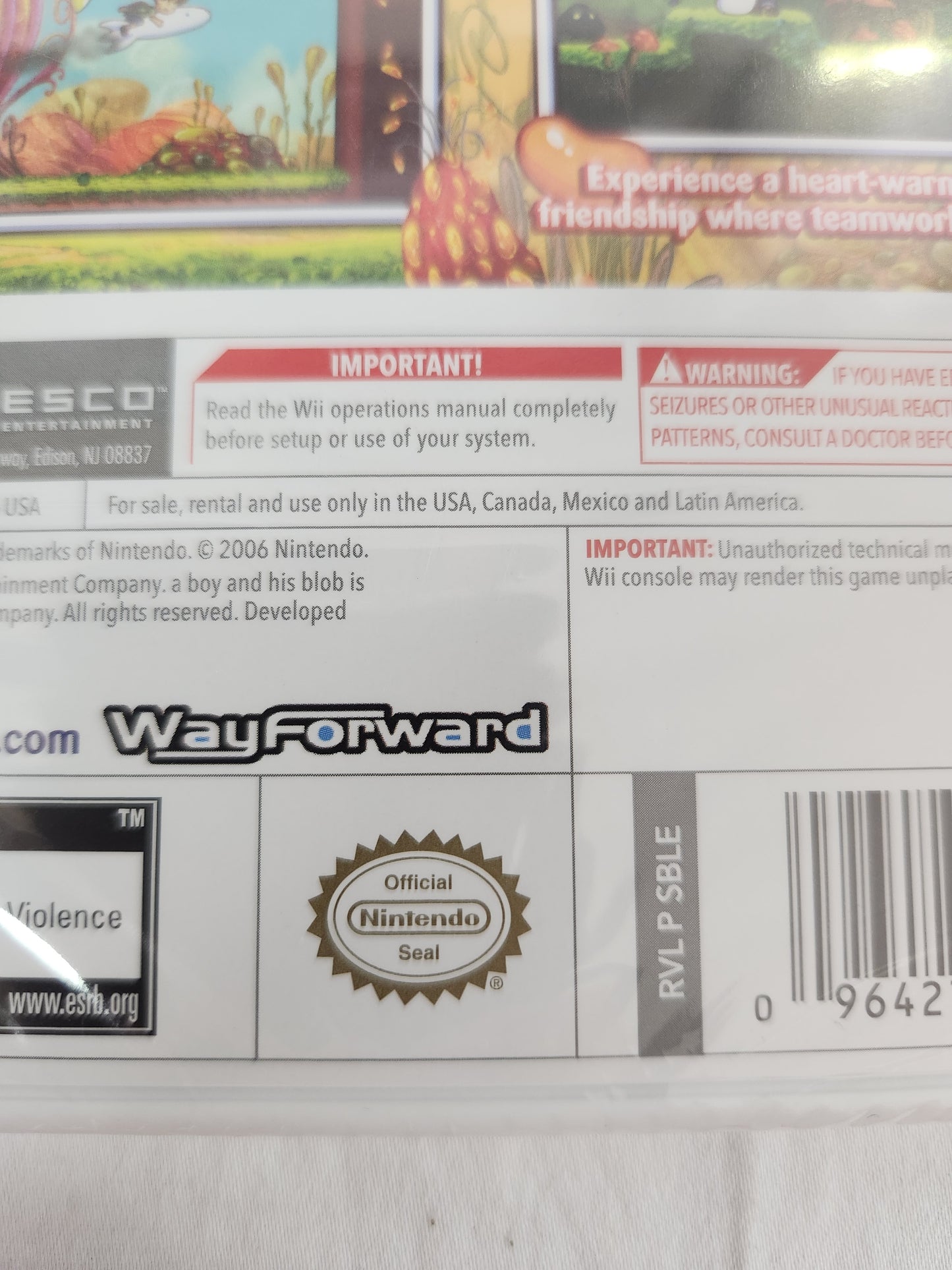 Nintendo Wii: A Boy and his Blob by Majesco (2009)