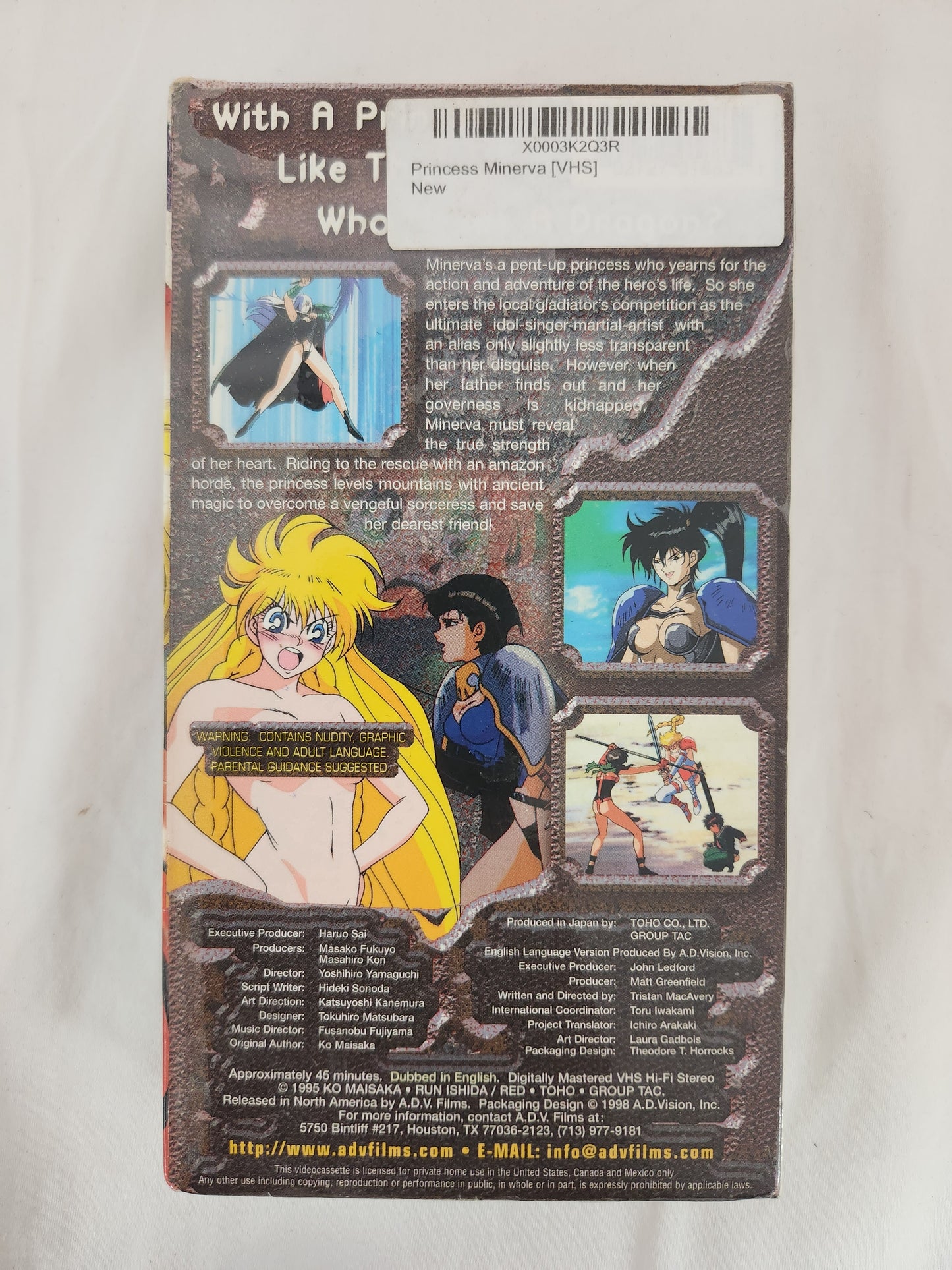 1990's Anime (English Dubbed) VHS Tapes - Set of 3 Factory Sealed