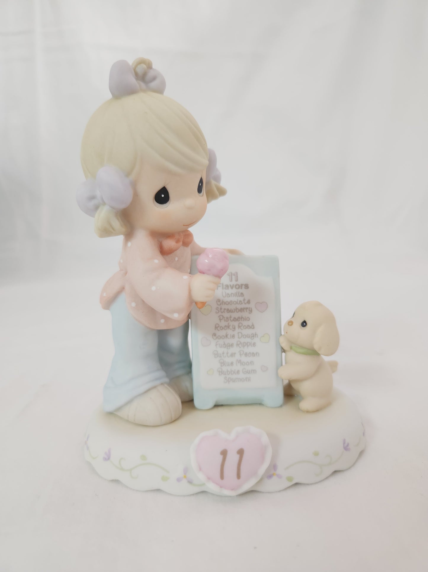 1996 Precious Moments Growing in Grace 'Age 11' Porcelain Figurine #260924