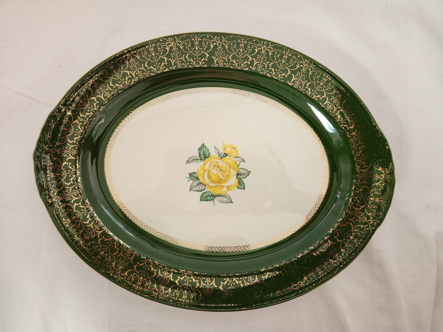 Nautilus Lady Greenbriar 15" Oval Serving Platter by Homer Laughlin