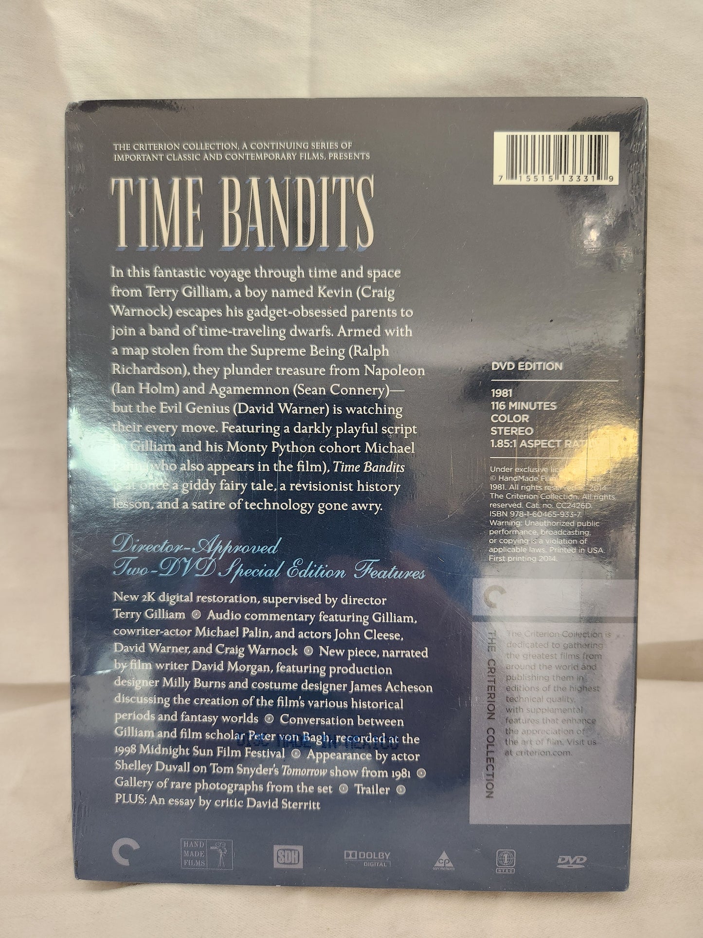 Time Bandits - 1981 The Criterion Collection DVD (Sealed)